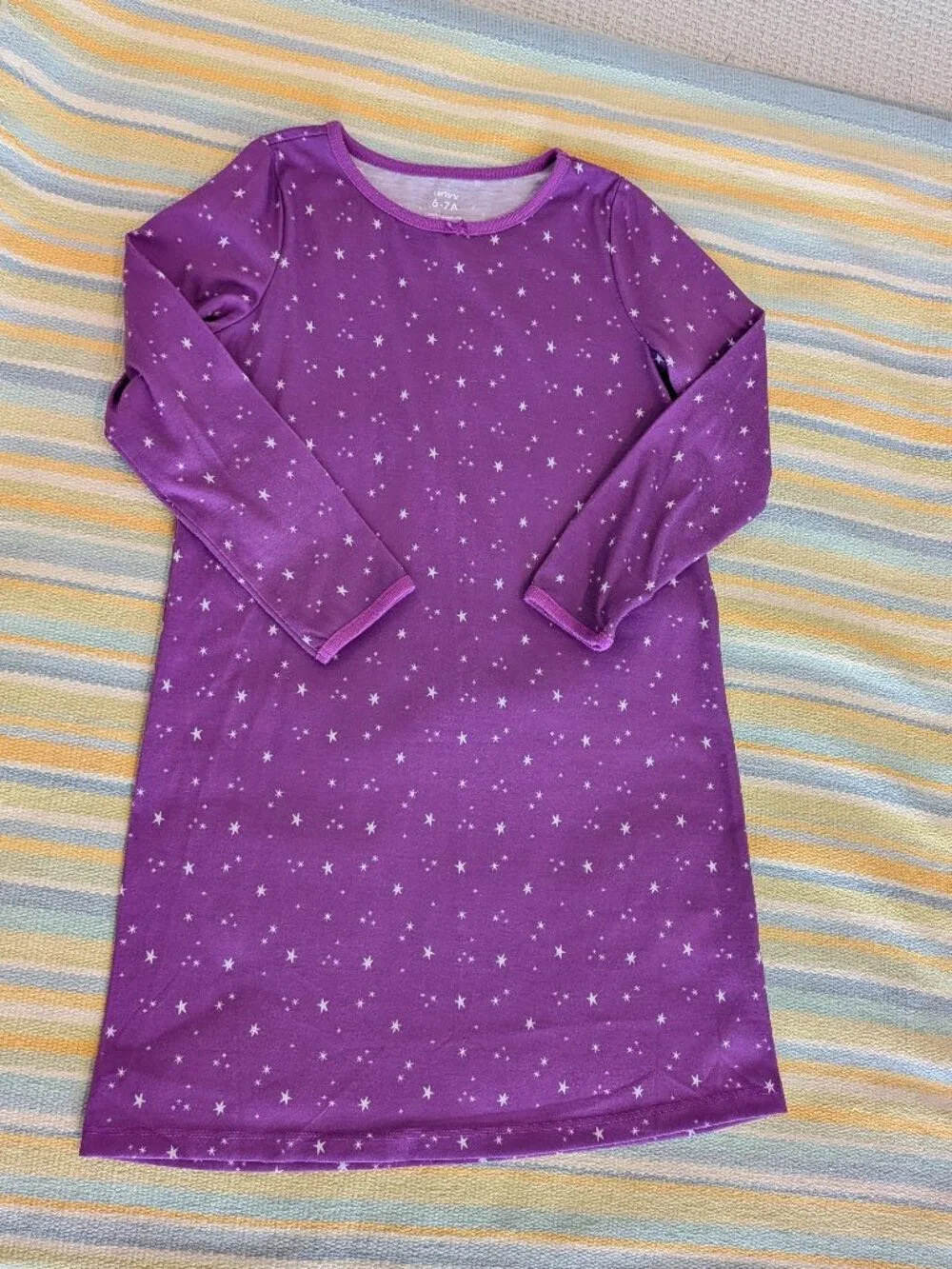 ⭐ Two Carter's purple nightgowns size 6-7